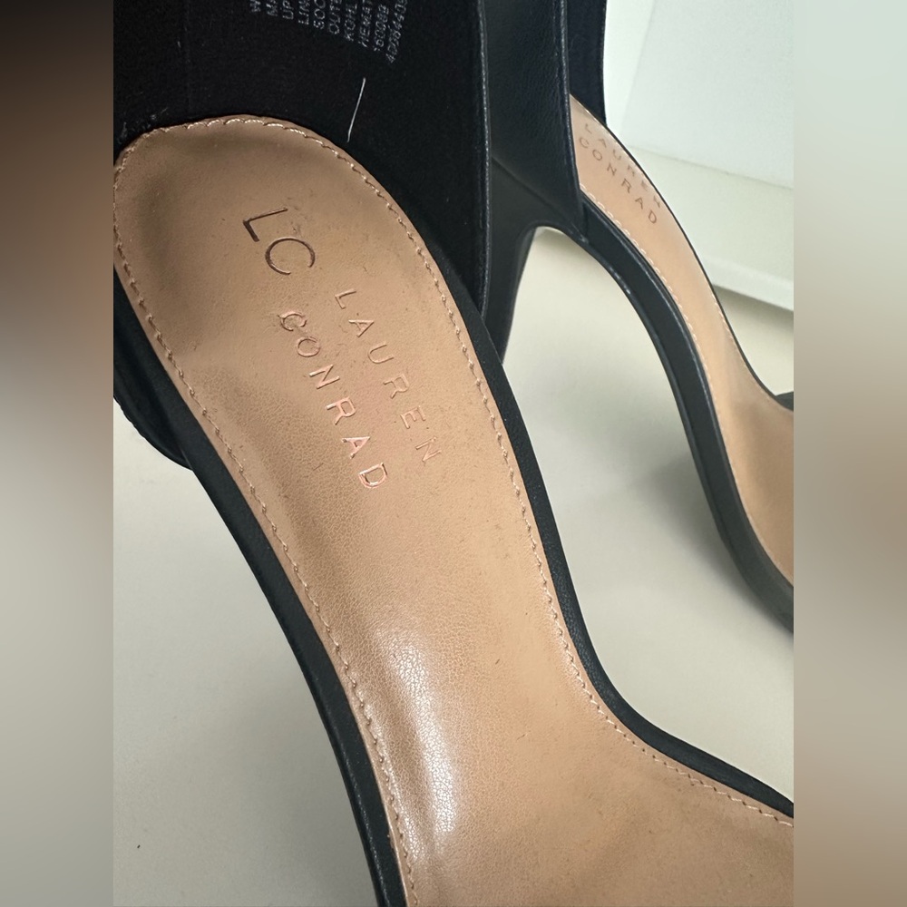 Lauren Conrad Black Heels, Like New, Size 9.5 - Picture 6 of 10